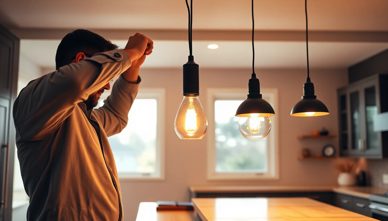 Pendant Lighting Installation